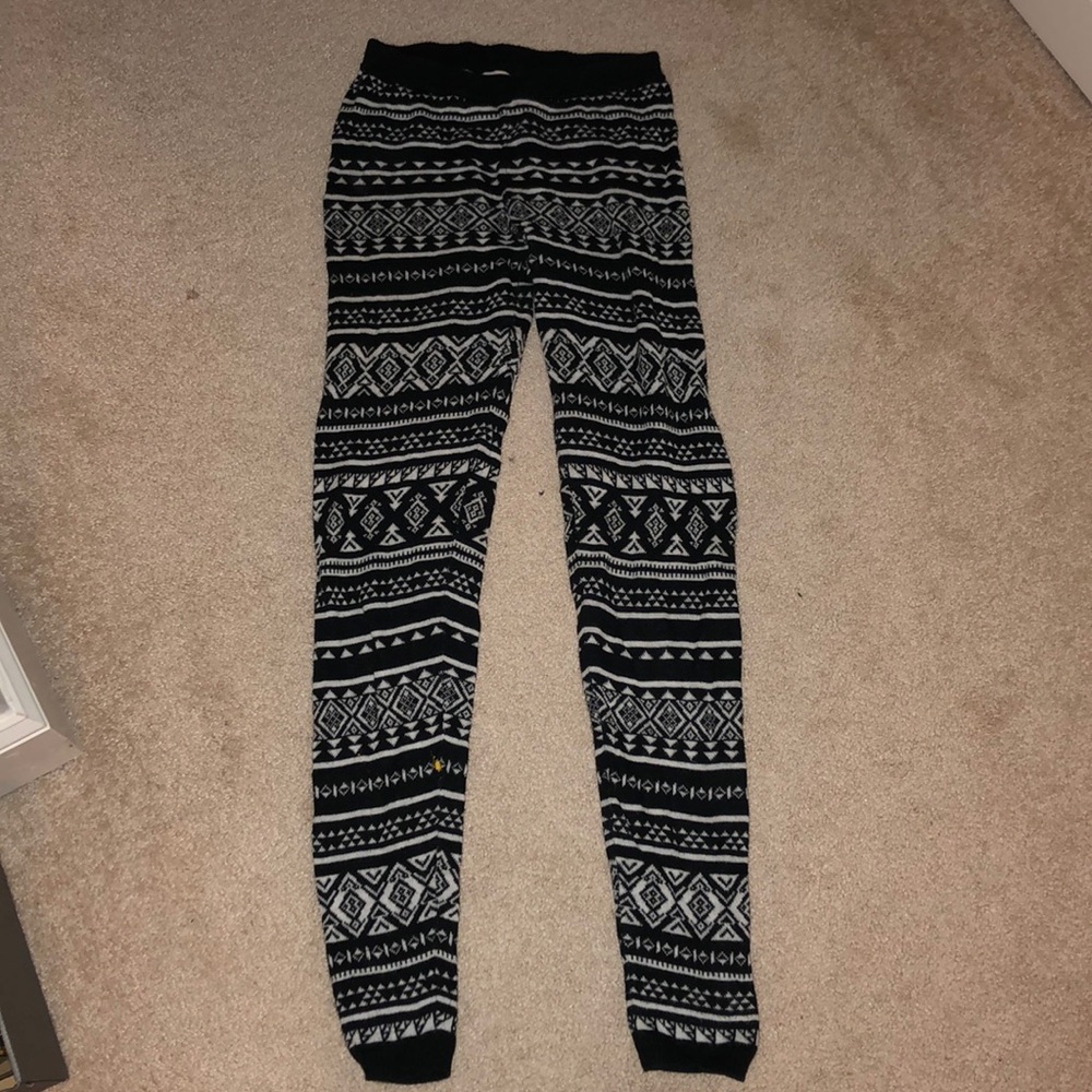 Patterned Warm Pajama Pants